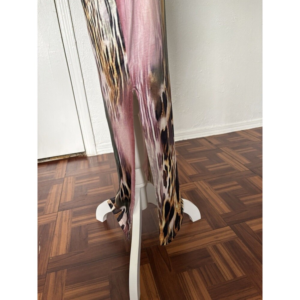 Shein Women’s Multicolor Cut Out Animal Print Maxi Dress Size XS Very Stretchy - Picture 9 of 11